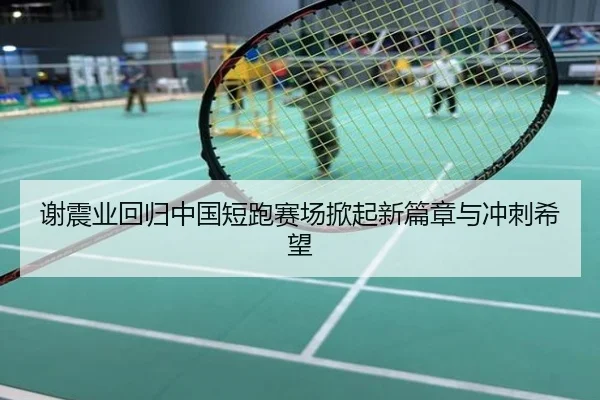 谢震业回归中国短跑赛场掀起新篇章与冲刺希望